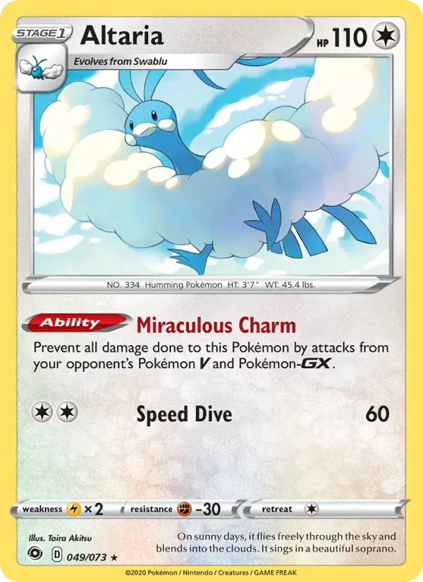 Altaria, Pokémon card