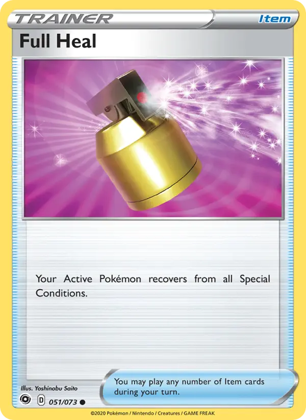 Full Heal, Pokémon card