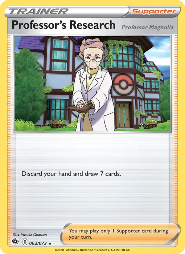 Professor's Research (Professor Magnolia), Pokémon card