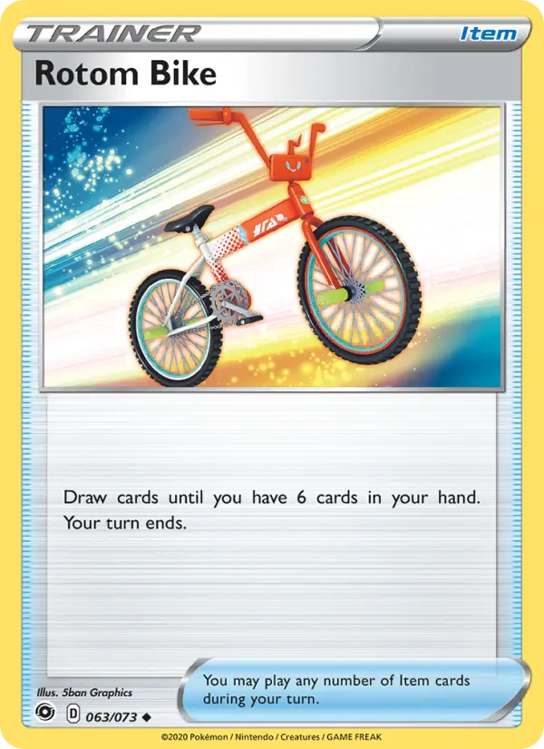Rotom Bike, Pokémon card