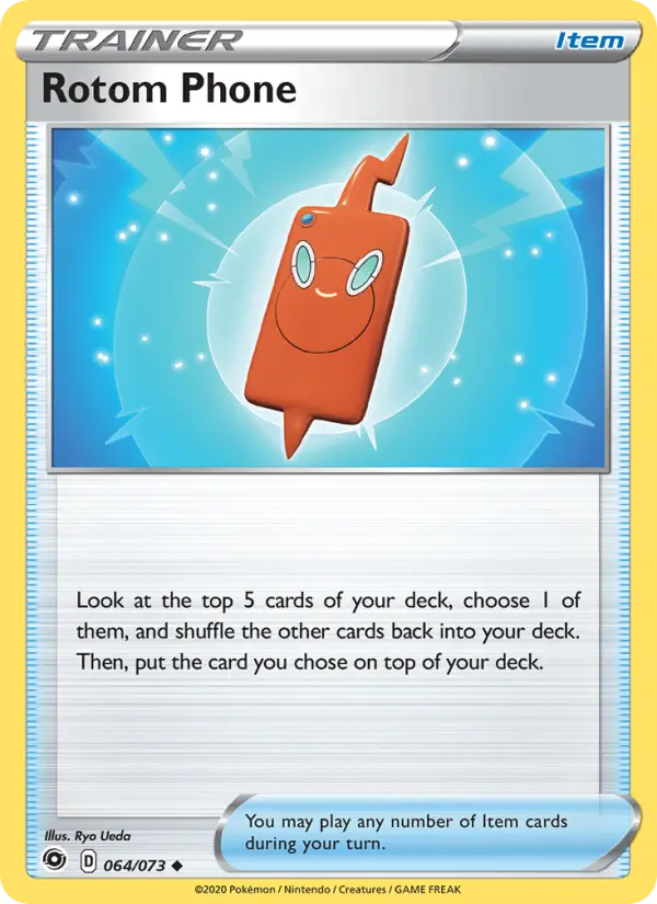 Rotom Phone, Pokémon card