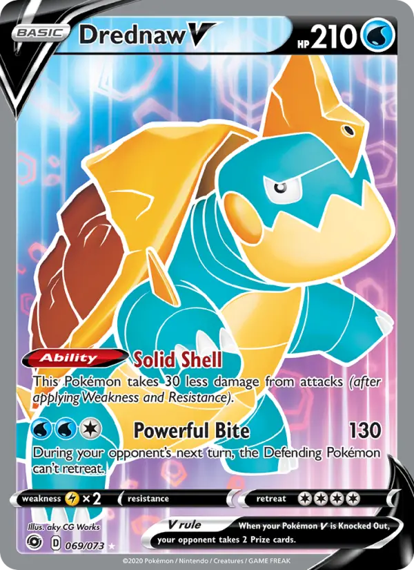 Drednaw V, Pokémon card