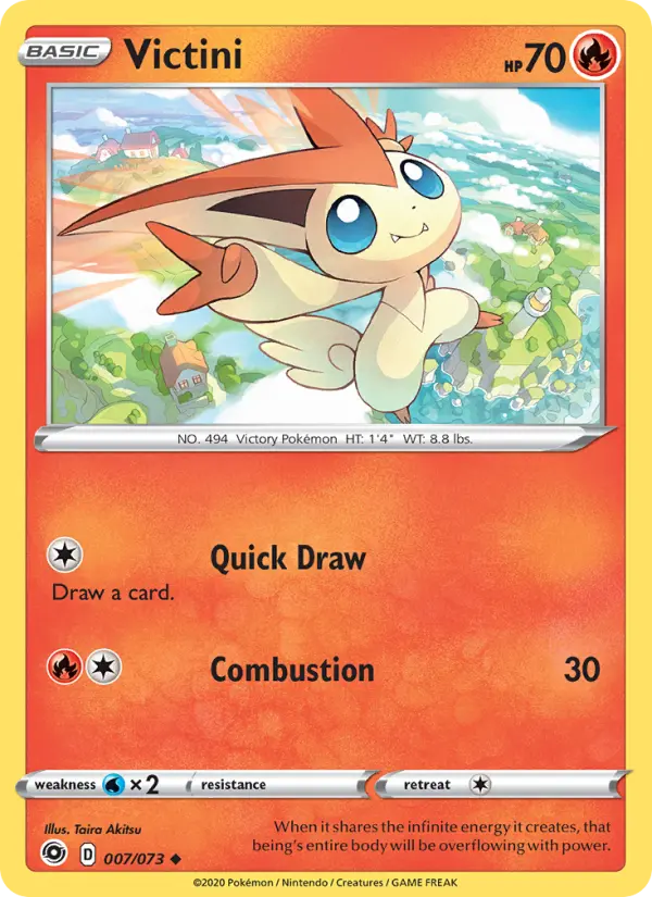 Victini, Pokémon card