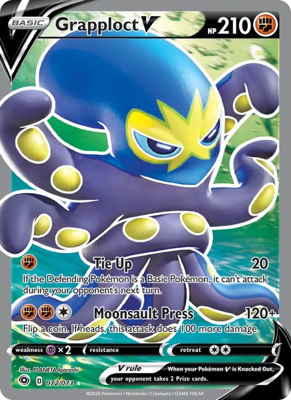Grapploct V, Pokémon card