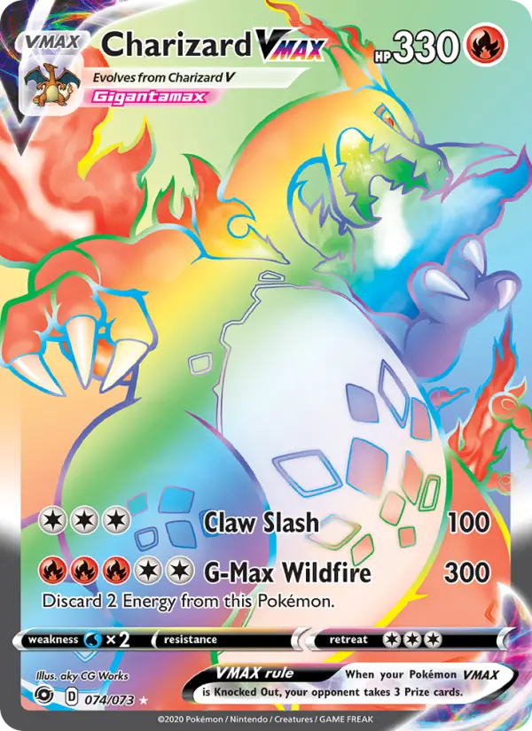 Charizard VMAX, Pokémon card
