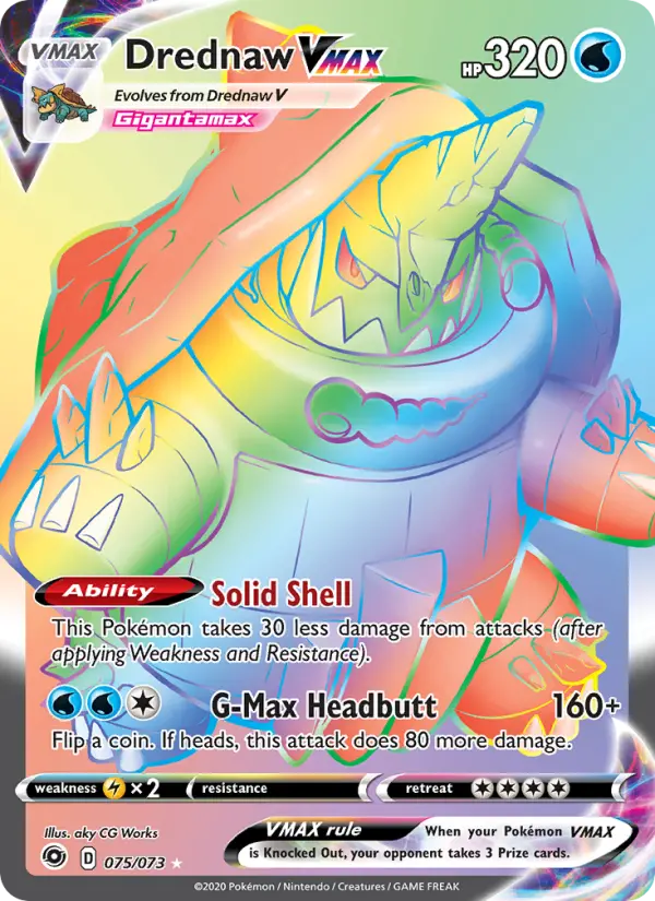 Drednaw VMAX, Pokémon card