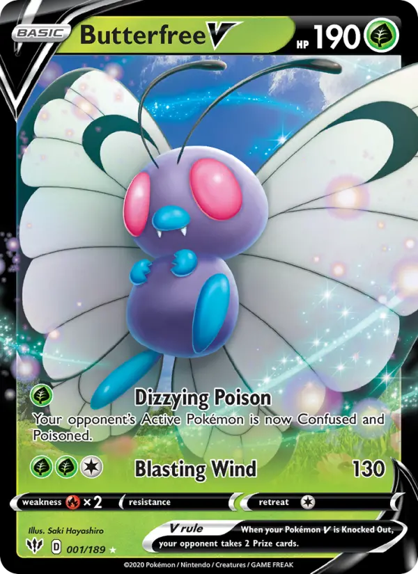Butterfree V, Pokémon card