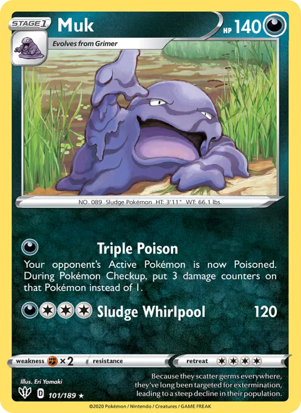 Muk, Pokémon card