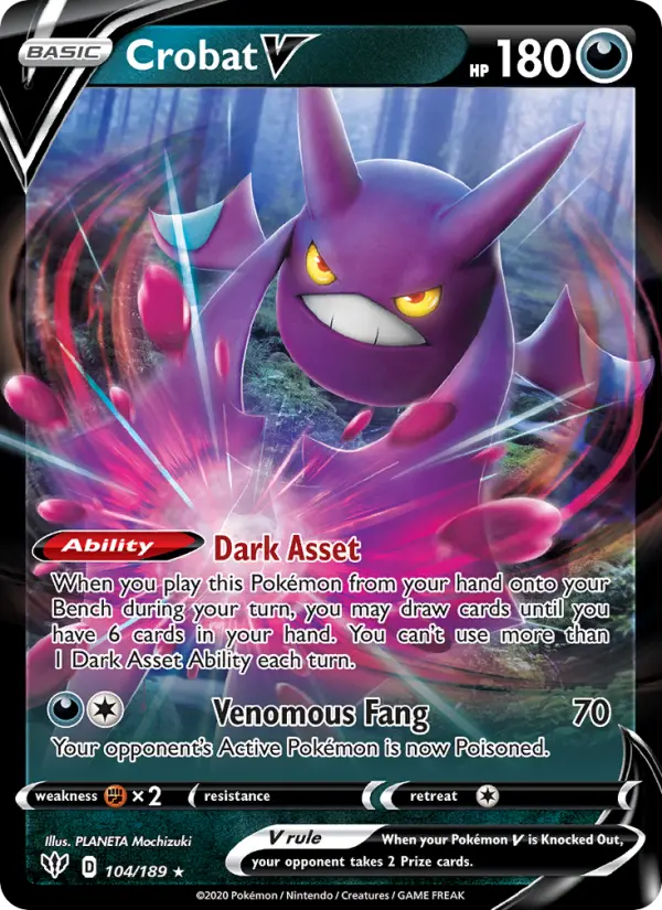 Crobat V, Pokémon card