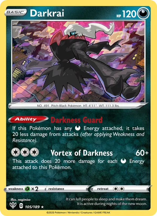 Darkrai, Pokémon card