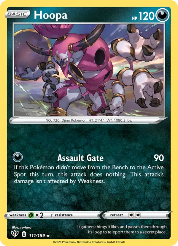 Hoopa, Pokémon card