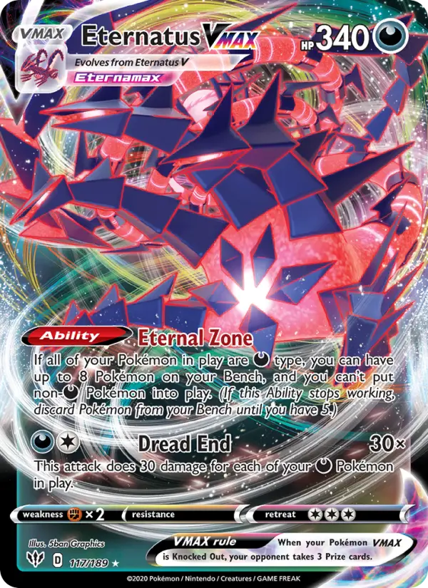 Eternatus VMAX, Pokémon card