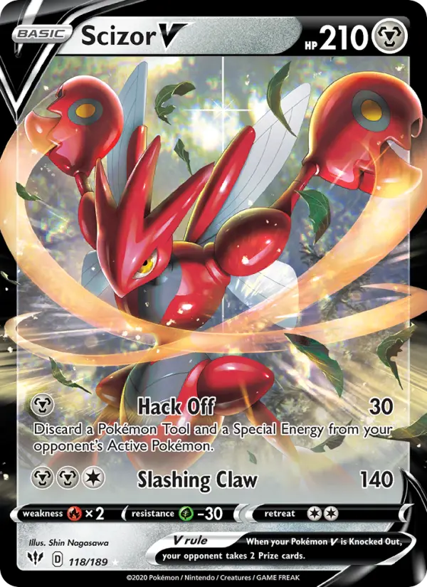 Scizor V, Pokémon card