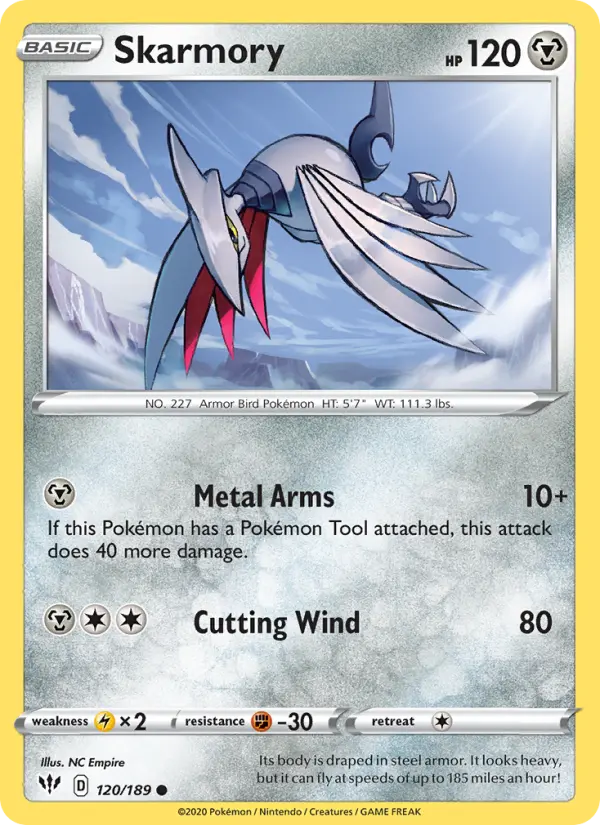 Skarmory, Pokémon card