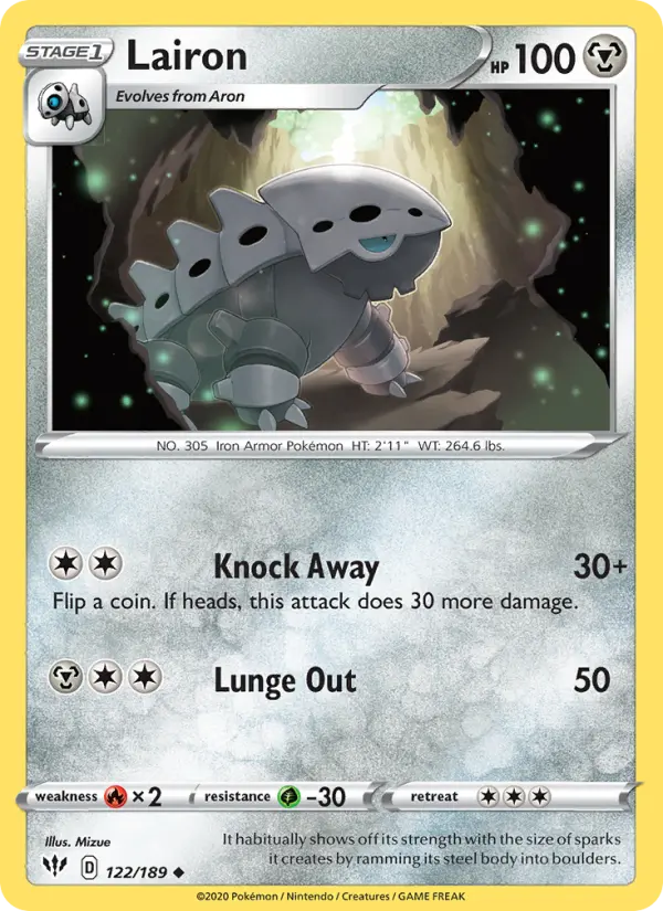 Lairon, Pokémon card