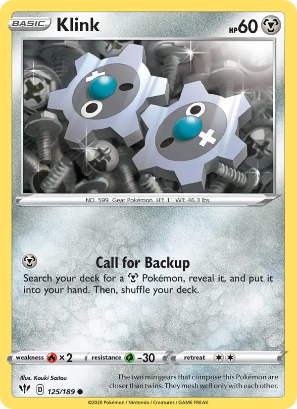 Klink, Pokémon card