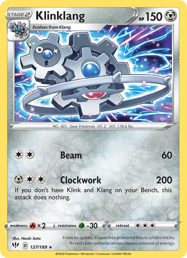 Klinklang, Pokémon card