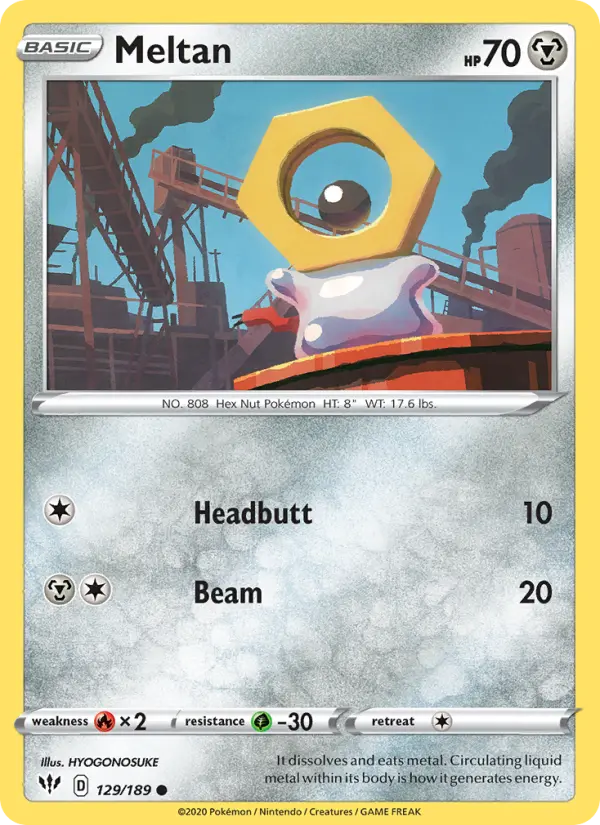 Meltan, Pokémon card