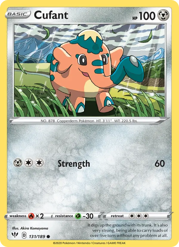 Cufant, Pokémon card