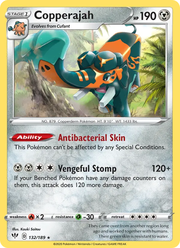 Copperajah, Pokémon card