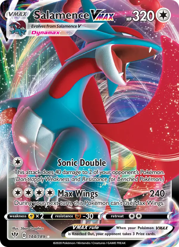 Salamence VMAX, Pokémon card