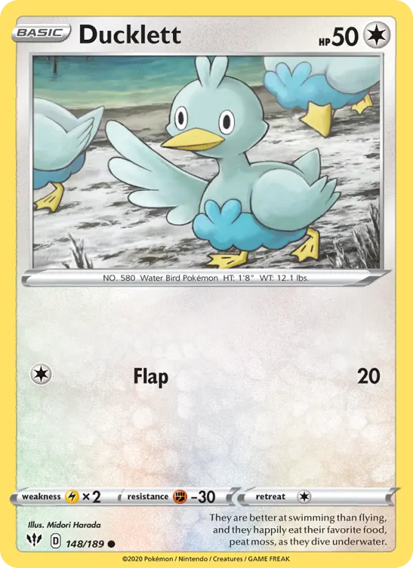 Ducklett, Pokémon card