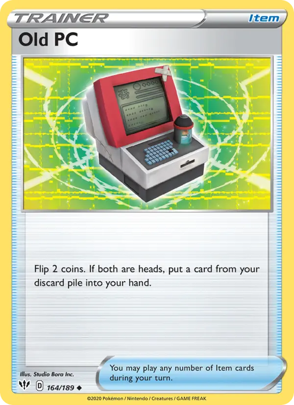 Old PC, Pokémon card