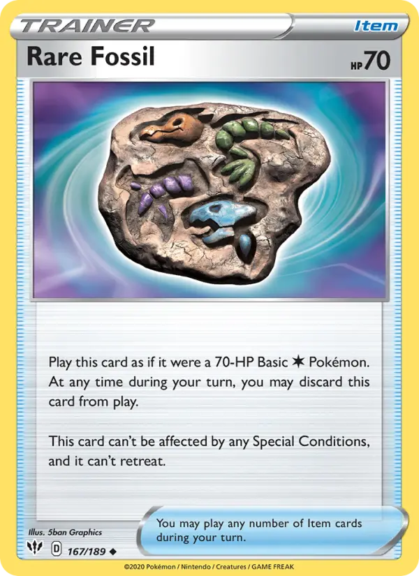 Rare Fossil, Pokémon card