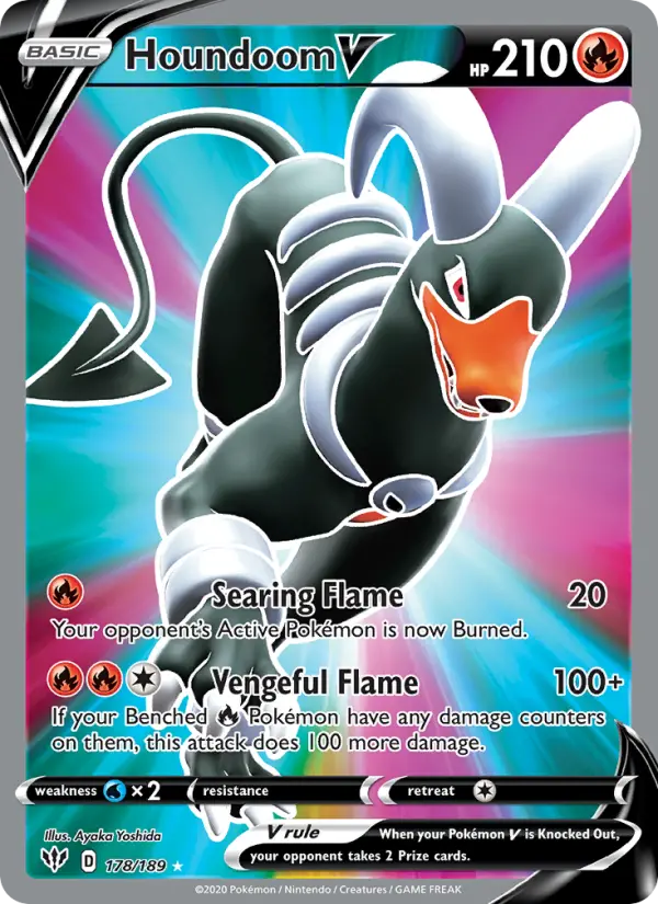 Houndoom V, Pokémon card