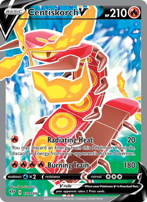 Centiskorch V, Pokémon card