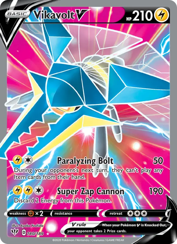 Vikavolt V, Pokémon card