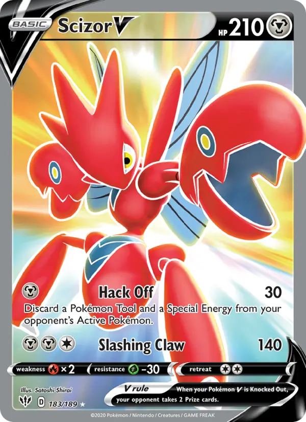 Scizor V, Pokémon card