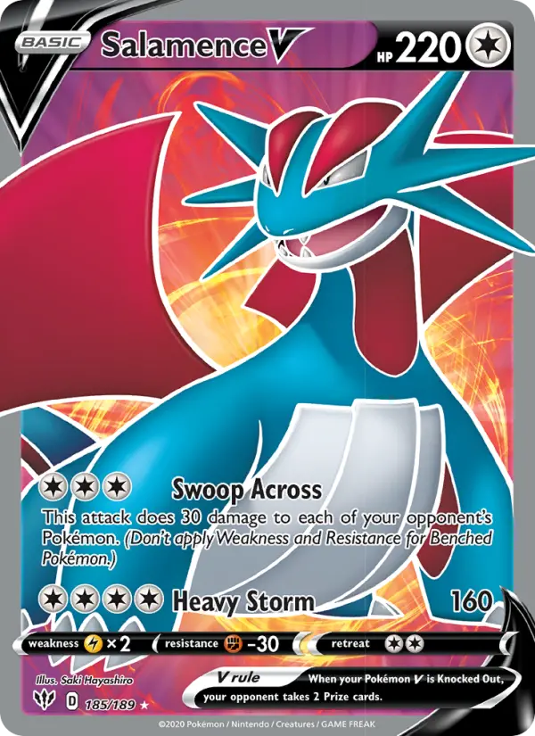Salamence V, Pokémon card