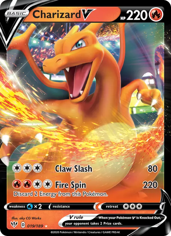 Charizard V, Pokémon card