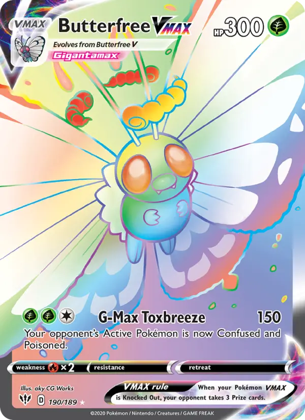 Butterfree VMAX, Pokémon card