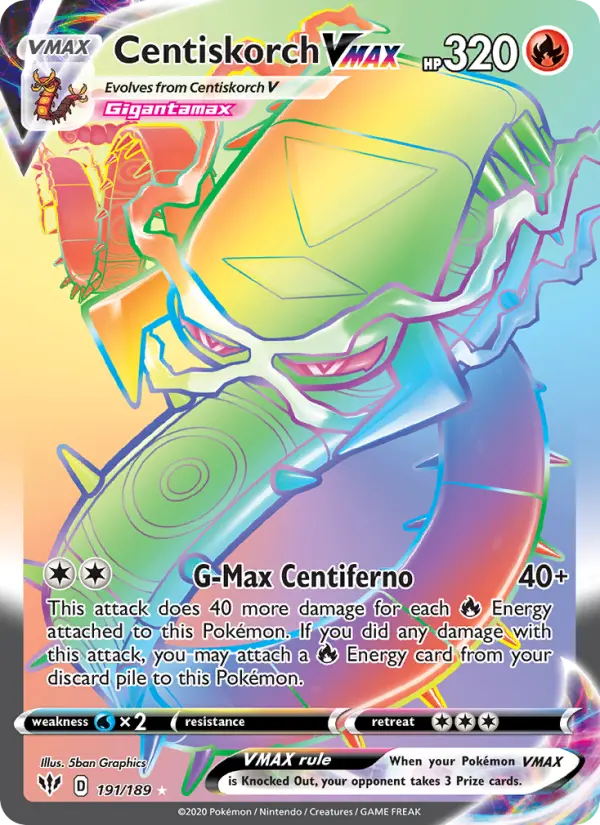 Centiskorch VMAX, Pokémon card