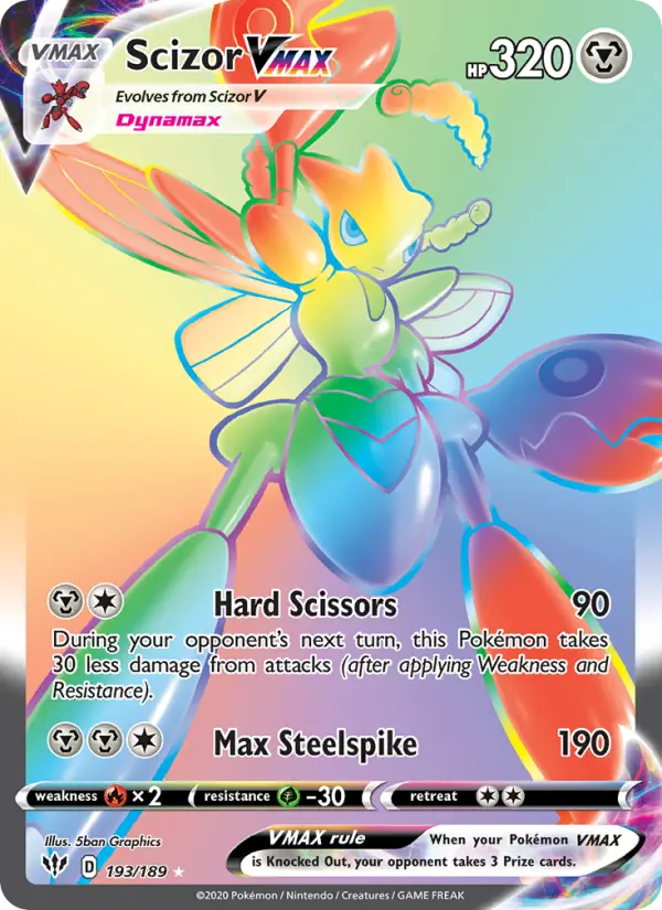 Scizor VMAX, Pokémon card