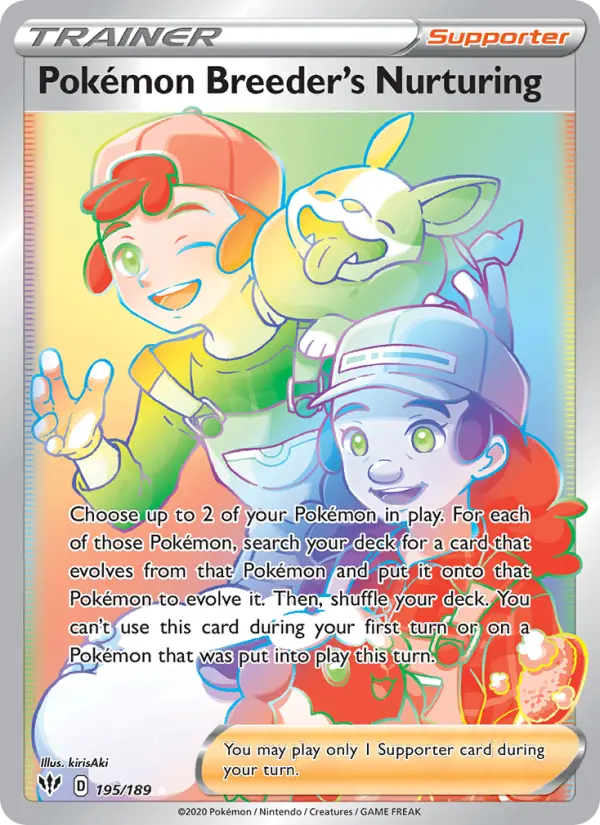 Pokémon Breeder's Nurturing, Pokémon card