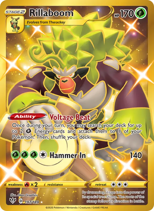 Rillaboom, Pokémon card