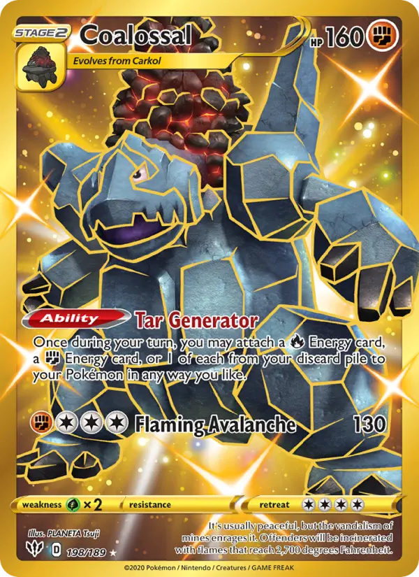 Coalossal, Pokémon card
