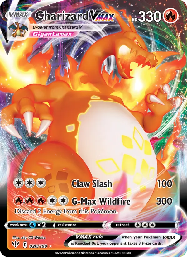 Charizard VMAX, Pokémon card