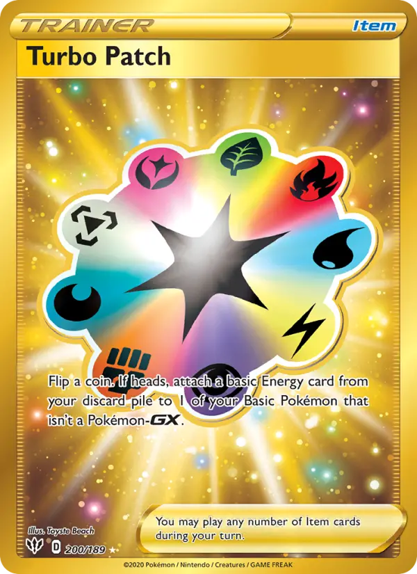 Turbo Patch, Pokémon card