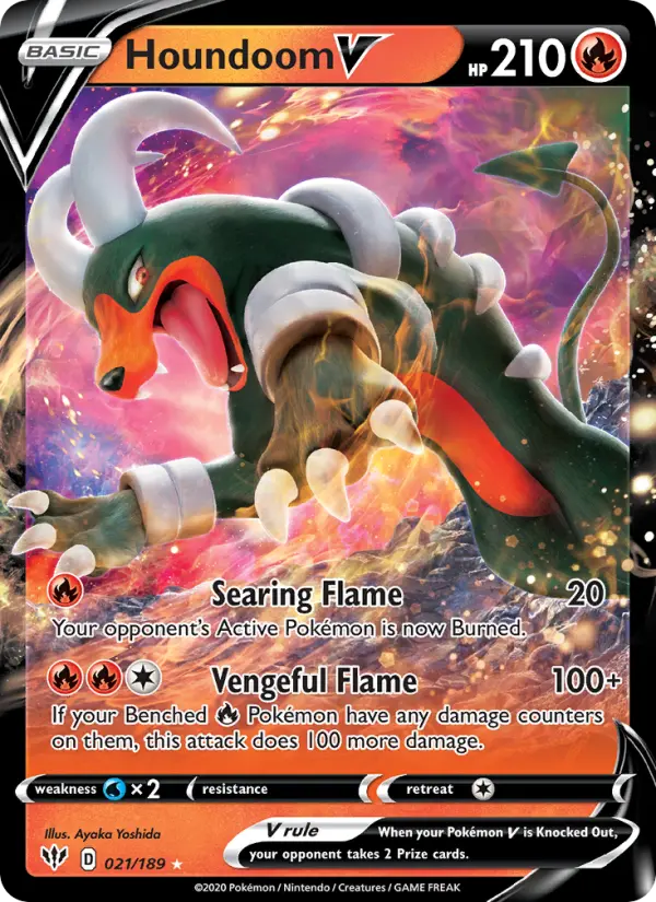 Houndoom V, Pokémon card