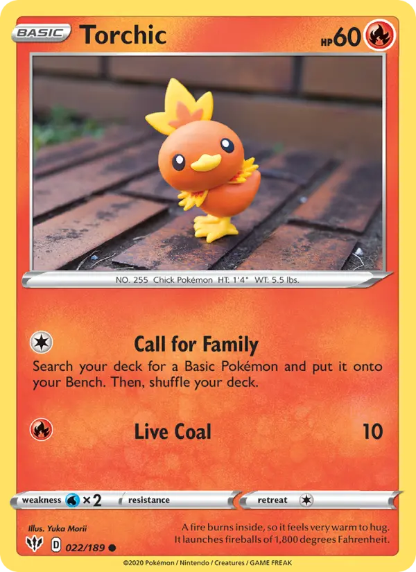 Torchic, Pokémon card
