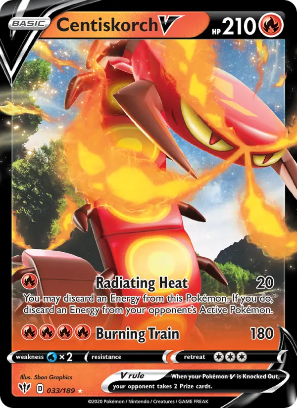 Centiskorch V, Pokémon card