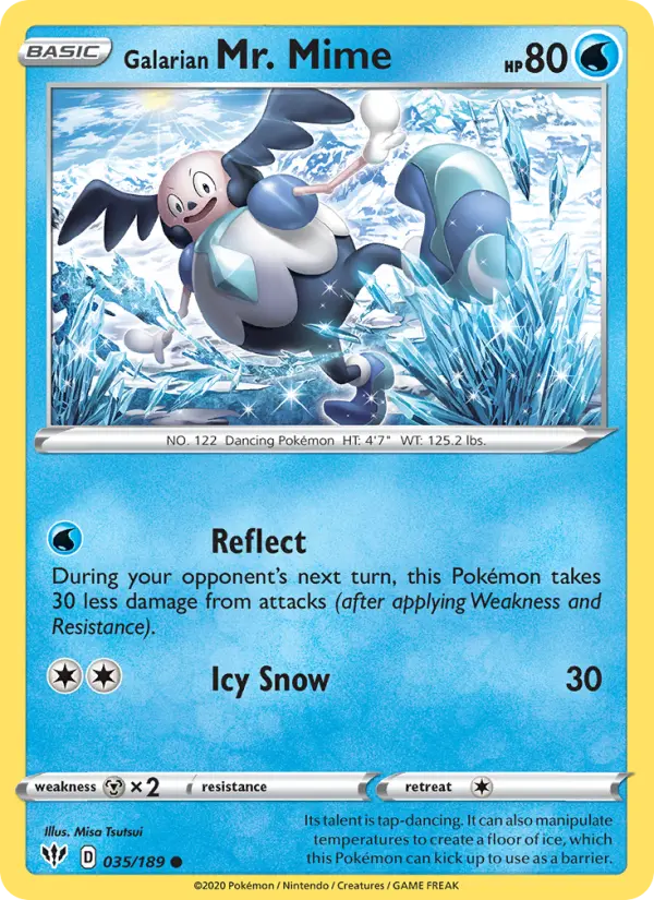 Galarian Mr. Mime, Pokémon card