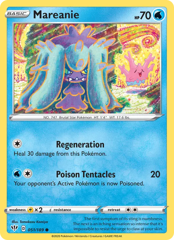 Mareanie, Pokémon card