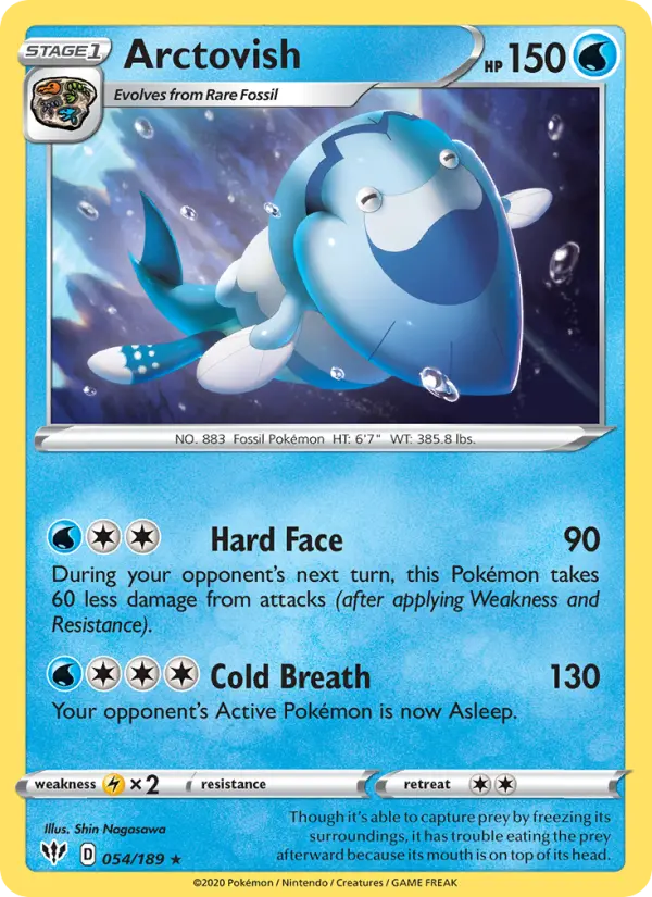 Arctovish, Pokémon card