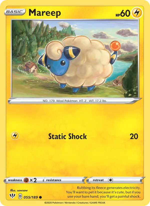Mareep, Pokémon card