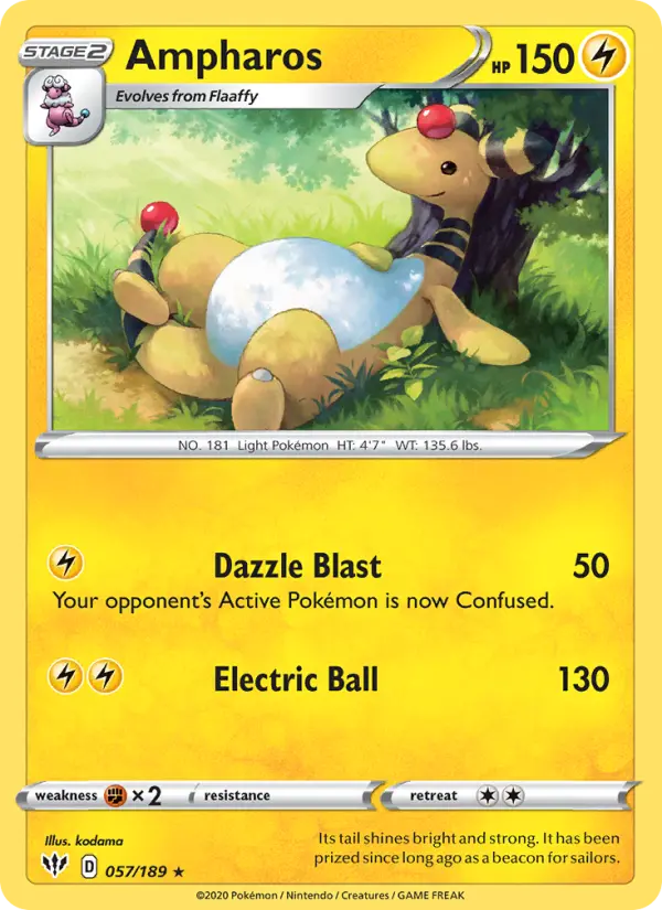 Ampharos, Pokémon card
